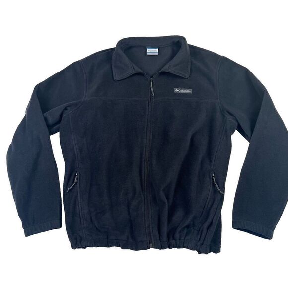 Columbia Sportswear Fleece Jacket Full Zip Blue Mens Size Extra Large - Picture 1 of 5